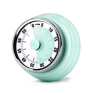 Jhua Kitchen Mechanical Timer Magnetic Countdown Timer with Loud Alarm Clock No Battery Required Visual Timers for Kids and Adults 60 Minute Cooking Timer Time Management for Baking Cooking Steaming