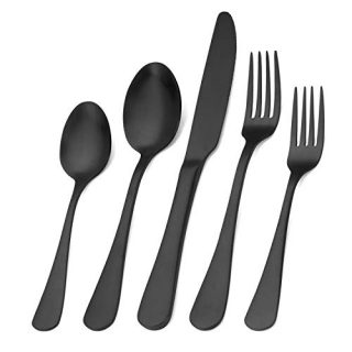 Satin Finish 20-Piece Stainless Steel Flatware Set