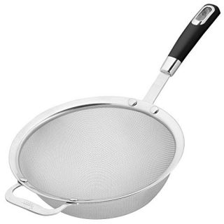 9" Large Fine Mesh Strainer with Sturdy Handle - Sieve Fine Mesh Stainless Steel - Quinoa Strainer