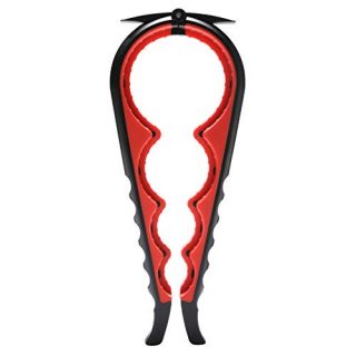 Jar Opener Can Opener Bottle Opener for Seniors, Arthritis Hands and Anyone with Low Strength, Arthritis Jar Openers Get Lids Off Easily(Black and Red)