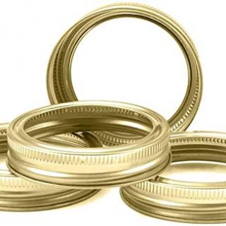 30 Pcs Golden Split-Type Regular Mouth Mason Jar Bands, Canning Jar Bands Kitchen Tools(70mm, bands)
