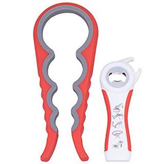 Finduat Jar Opener, Can Opener and Bottle Opener Set, Best Rated Kitchen Grippers To Remove Stubborn Lids, Caps and Bottles, Designed For Small Hands, Seniors or Anyone Who Suffers From Arthritis