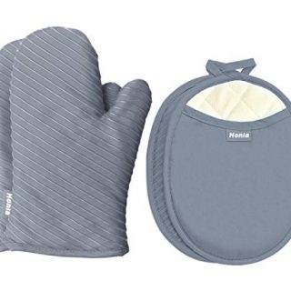 Pot Holders and Oven Mitts Gloves with Silicone Printed
