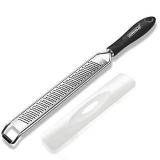 Raniaco Kitchen Lemon Zester Cheese Grater - Sharp Premium Stainless Steel Blade A Sharp Kitchen Tool for Parmesan Cheese Lemon, Ginger, Garlic, Nutmeg, Chocolate, Vegetables with Protect Case