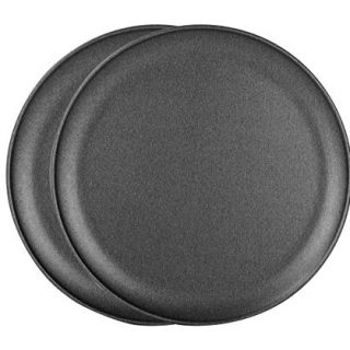 G & S Metal Products Company ProBake Teflon Nonstick 16" Pizza Baking Pan, 2, charcoal