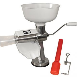 Weston Food Strainer and Sauce Maker for Tomato, Fresh Fruits and Vegetables ,White