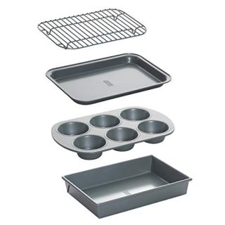 Metallic Non-Stick Toaster Oven Bakeware Set