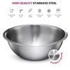 Premium Stainless Steel, Mixing Bowls (Set of 5) - Image 2