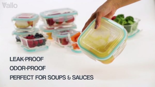 20-Piece Glass Food Storage Containers Set - Airtight, Leakproof, BPA-Free - Perfect for Meal Prep & Storing Leftovers 🍴 - Image 7