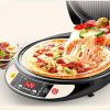 Liven Electric Crepe Maker & Electric Skillet,Double Electric Baking Pan - Image 4