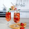 8pcs Glass Drinking Straws, Straight 9 inches x 10mm Bent - Image 3