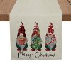 Artoid Mode Buffalo Plaid Polka Dot Gnomes Table Runner Gift Tree Candy Canes, Seasonal Winter Christmas Holiday Tablecloth Kitchen Dining Table Linen for Indoor Outdoor Home Party Decor 13 x 72 Inch