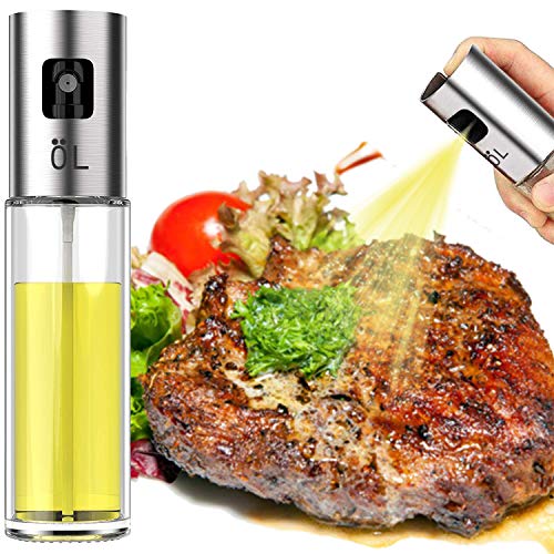 Olive Oil Sprayer Dispenser Glass Bottle for Kitchen