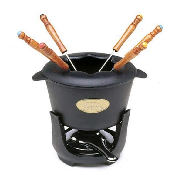 Norpro Cast Iron Fondue, 1 EA, Black