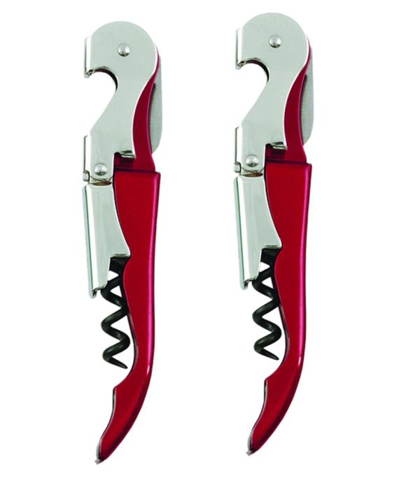 2 Pack Professional Waiter's Wine Opener by HQY - Double Hinged Corkscrew, Premium Bar Tools
