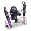 mDesign Metal Wire, Cabinet/Wall Mount Hair Care & Styling Tool Organizer - Image 3