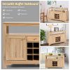 Giantex Buffet Server Sideboard, Console Table, Wood Dining Table - Image 4