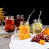 8pcs Glass Drinking Straws, Straight 9 inches x 10mm Bent - Image 4