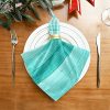 Pfrewn Teal Turquoise Cloth Napkins Set of 6 - Image 4