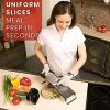 Adjustable Mandoline Slicer with Cut-Resistant Gloves and Blade Guard – Perfect for Vegetables, Fruits, and French Fries - Image 4