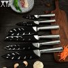 XYj Stainless Steel Kitchen Knives Set, Fruit Paring Utility Santoku Chef - Image 6