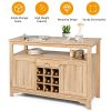 Giantex Buffet Server Sideboard, Console Table, Wood Dining Table - Image 7