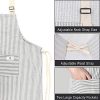 Cooking Apron with Pocket, EONSIX Waterproof Adjustable Cotton - Image 5