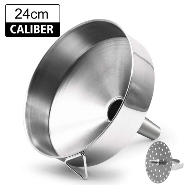 Huge Large Kitchen Funnel with Detachable Strainer,Wide-Mouth Kitchen Canning Funnel Ideal for Transferring Liquid and Dry Ingredients,Dishwasher Safe