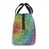 Luxury Rainbow Glitter Lunch Bag For Women Girls Kids - Image 6