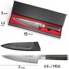 7-Inch Chef Knife - Japanese Mastery in German High Carbon Steel for Superior Culinary Performance - Image 6