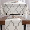 jinchan Moroccan Tile Table Runner Linen Textured - Image 2