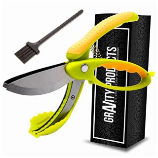 Toss and Chop Salad Tongs, Salad Chopper, Heavy Duty Kitchen Salad Scissors, Multifunction Double Blade Salad Cutting Tool