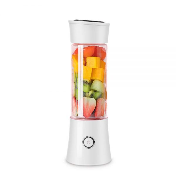 KAMSPARK Portable Blender with Detachable Cup, Smoothie Blender Battery Powered USB Rechargeable, 4000mAh, 6 Blades, Glass Bottle, Cordless Small Juicer Cup for Travel Outdoor Sports Office