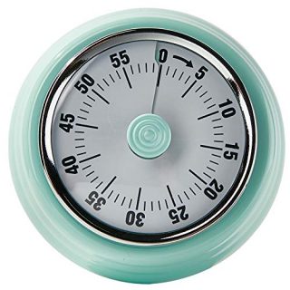No battery mechanical timer, kitchen timer with magnet, time manager, can be used for cooking, learning, baking, exercise, etc, beautiful appearance, easy to use (green)