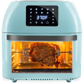 Best Choice Products 16.9qt 1800W 10-in-1 Family Size Air Fryer Countertop Oven, Rotisserie, Dehydrator - Blue