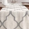jinchan Moroccan Tile Table Runner Linen Textured - Image 5