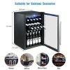 36 Bottle Wine Cooler - Stylish Black Glass Door, Compact Design for Home, Bar, or Office ?? - Image 7