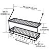 KES 30-Inch Kitchen Pot Rack - Mounted Hanging Rack - Image 6