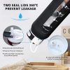 Glass Water Bottle with 32 OZ Straw & Wide Mouth & Black Silicone Sleeve - Image 8