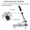 Manual Frozen Meat Slicer, befen Stainless Steel Meat Cutter - Image 6
