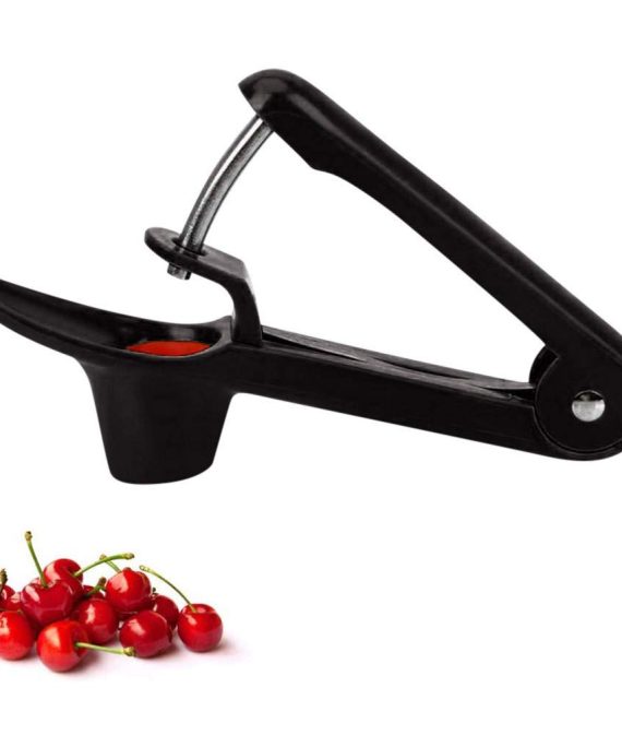 Easyu cherry and Olive Pitter Tool Seed Handheld Kitchen Fruit Remover Kit Easy to carry and store Machine (Black)