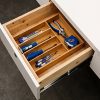 Bamboo Cutlery Tray Kitchen Utensil Silverware Flatware Drawer - Image 4