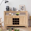 Giantex Buffet Server Sideboard, Console Table, Wood Dining Table - Image 9