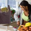 12 pack reusable bags for shopping. Ripstop Eco friendly recycle bags. - Image 7