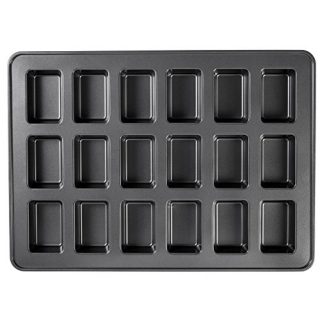 Wilton Perfect Results Premium Non-Stick Bakeware Mini Loaf Pan, 18-Cavity