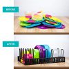 GeekDigg Food Container Lid Organizer, Adjustable Tupperware Lid - Image 2
