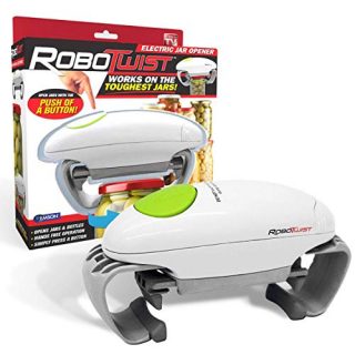 Robotwist Deluxe 7321 Automatic Jar Opener As Seen, Higher Torque for Improved Jar Opening Performance On TV