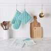Cotton Quilted Terry Oven Mitt Set - Image 4