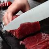 XYj Stainless Steel Kitchen Knives Set, Fruit Paring Utility Santoku Chef - Image 2