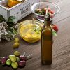 Aozita 17oz Glass Olive Oil Bottle - 500ml Dark Brown Oil & Vinegar Cruet - Image 3